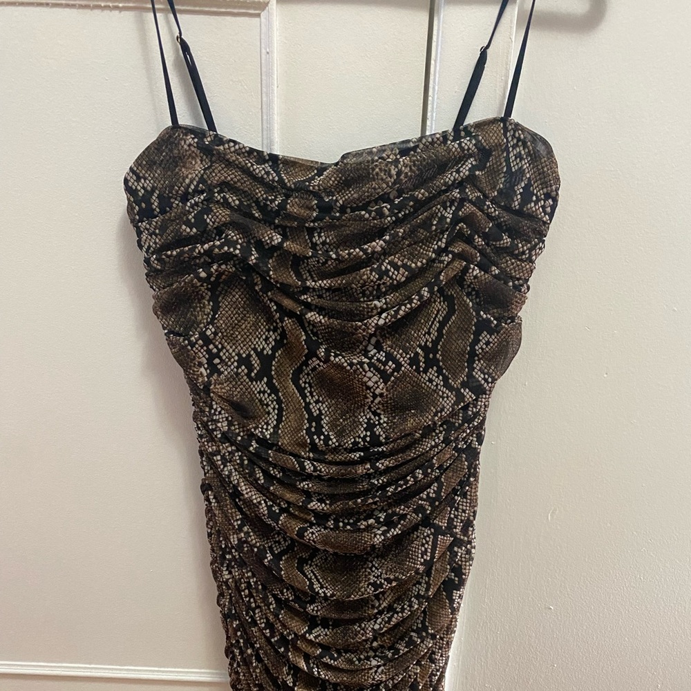 Babaton snakeskin dress